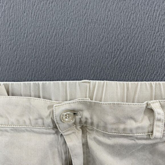 YFB Young Fabulous & Broke Cargo Pants Womens Large Beige Elastic Waist Utility - Picture 10 of 16